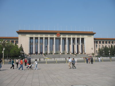 Tiananmen square - Palais de lassemblee du peuple
