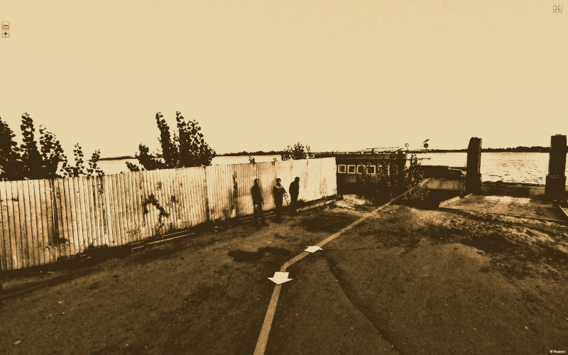 Waiting for the ferry to cross the Volga, near Kazan
