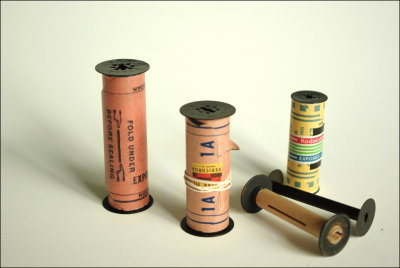 Exposed and unused films and spools from ebay