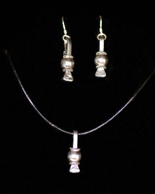 8mm sterling beads w sterling spacer beads w sterling findings