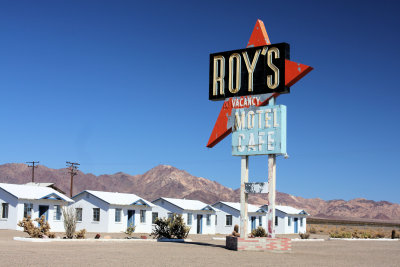 Roy's Motel on original Rt 66 preserved. 