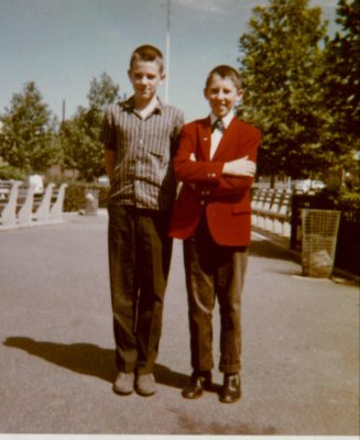 1962: Tony and me after church. Flushing, NY