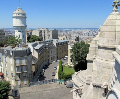 From the upper levels of the Sacre-Coeur Basilica. 