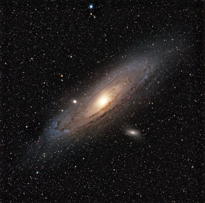 M31 - Andromeda Galaxy LRGB/Ha combine