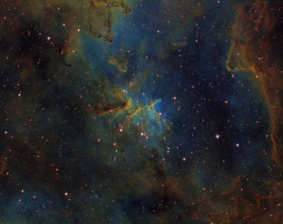 IC1805 - Heart Nebula in HST palette
