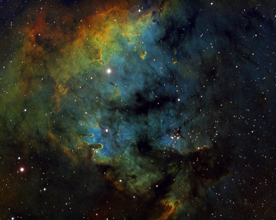 NGC7822 - In HST palette