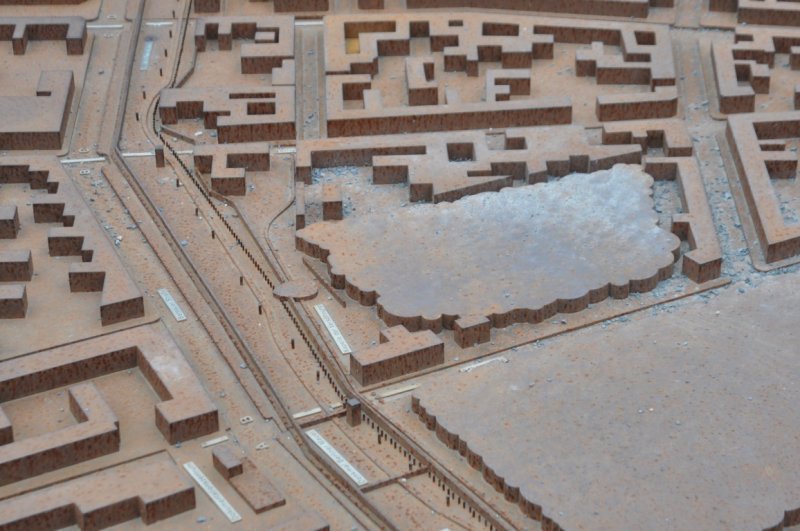 Model of the Berlin Wall at Bernauer Strae