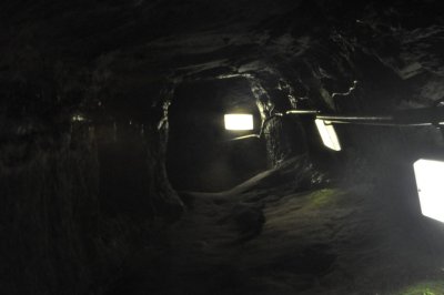 Inside the mine beneath St. Andrews Castle