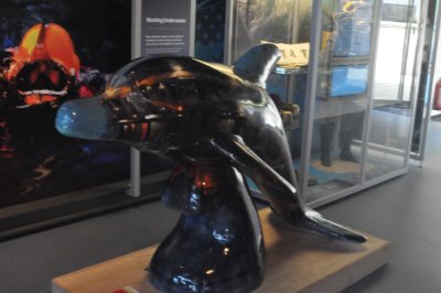 Oil rig dolphin in the Maritime Museum