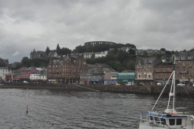 Skyline of Oban with McCaig's Tower