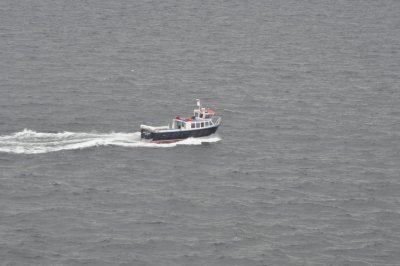 Boat off Staffa