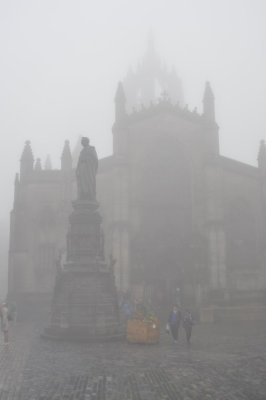 St. Giles in the fog