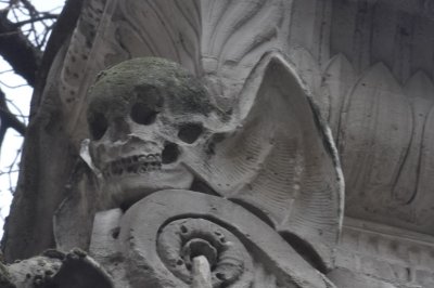 Winged skull