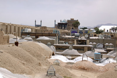 On the roof of Bazar in Esfahan