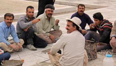 Afgan construction workers