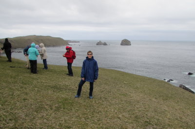 dressed  for the biting wind