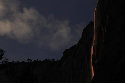 Yosemite Horse Tail Waterfalls Lightshow - 02/19/16