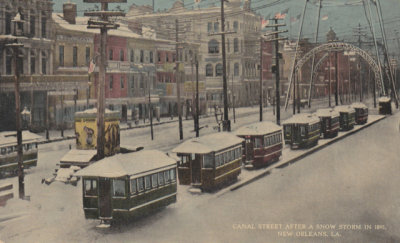 Canal Street After A Snow Storm