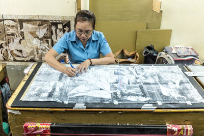 Drawing Guernica, Ceramics factory, Saigon