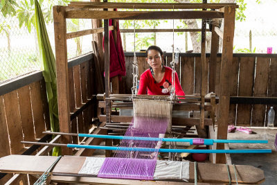 Silk factory southeast of Siem Reap