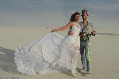 Wedding Couple at Burning Man