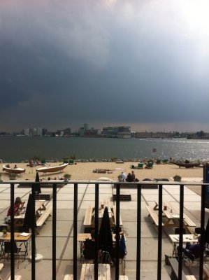 View from Pllek cafe, NDSM wharf