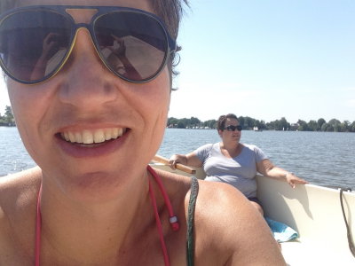 Boat ride with Suzanne on Reeuwijkse Plassen