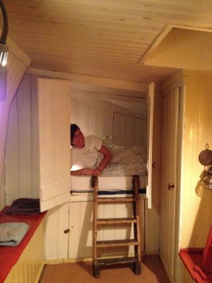 Sleeping kot on ship