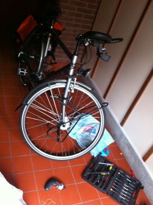 Preparing bike 2