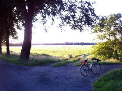 Along Amstel river between Amsterdam and Ouderkerk