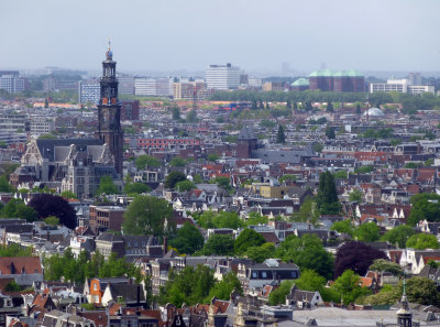 View onto Westerkerk from A'DAM tower