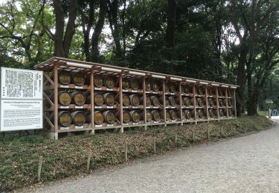 More sake barrels