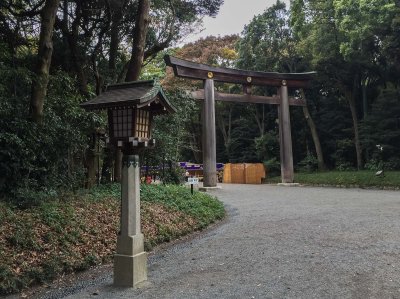 Torii gate outside Mejii Shrine