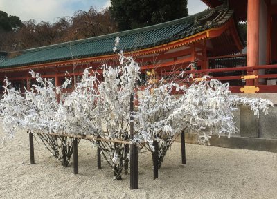 Omikuji at Heian Shrine