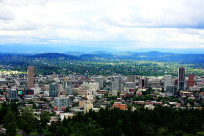View of Portland Oregon from OHSU