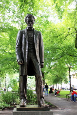 Abraham Lincoln Statue, Henry Waldo Coe, 1928,  South Park Blocks, Public Art, Portland, Oregon