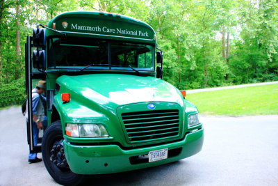 Propane powered bus, Mammoth Cave National Park, Kentucky