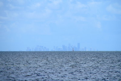 Miami from Biscayne National Park, Florida