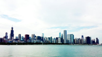 Chicago skyline, museum campus