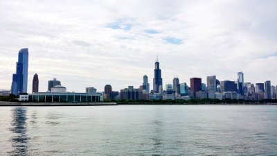 Chicago skyline, museum campus