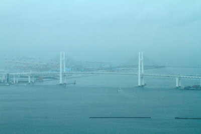 Yokohama Bay Bridge, Yokohama, view from Landmark Tower, Japan