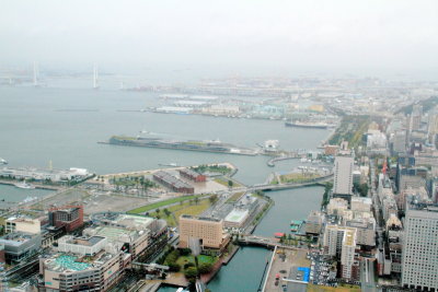 Tokyo Bay, Yokohama, view from Landmark Tower, Japan