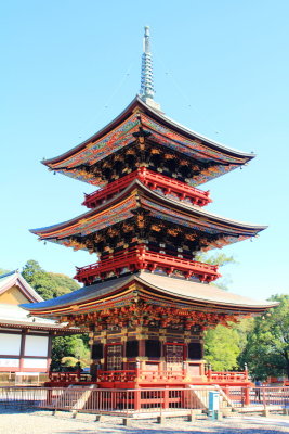 Three storied pagoda, Narita-san Shinshō-ji Temple, Narita, Japan