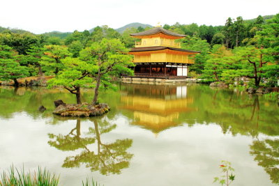 Kinkaku-ji shariden, Temple of the Golden Pavilion, Ashihara Island, Kyoto, Japan