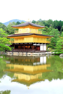 Kinkaku-ji, The pond of Kyoko-chi, Temple of the Golden Pavilion, Kyoto, Japan