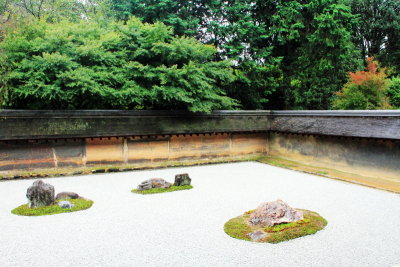 Karesansui, Rock Garden, Ryōan-ji, The Temple of the Dragon at Peace, Kyoto, Japan