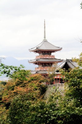Three-storied Pagoda, Kiyomizu-dera, Kyoto, Japan