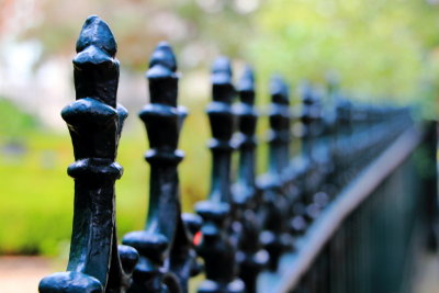 Wrought Iron fence, Andrew Low House, 1848