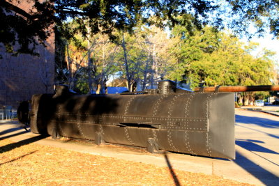 Charleston Museum, 360 Meeting Street, Model of the Civil War Submarine, H.L. Hunley