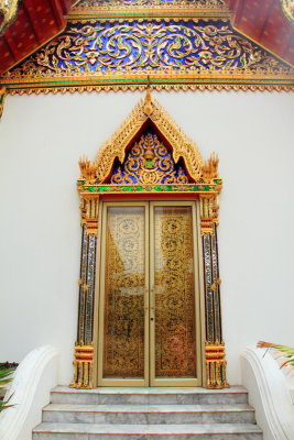 Door, Wat Benchamabophit Dusitvanaram, Marble Temple, Dusit district